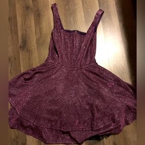 Purple sparkly homecoming dress